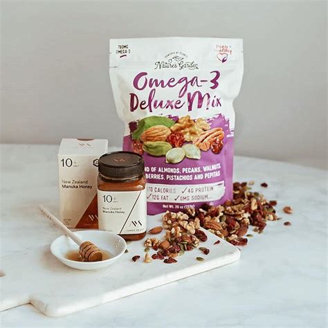 Nature's Garden Omega-3 Deluxe Trail Mix - Heart Healthy, Gluten Free, Antioxidant Rich - 26 Oz ...