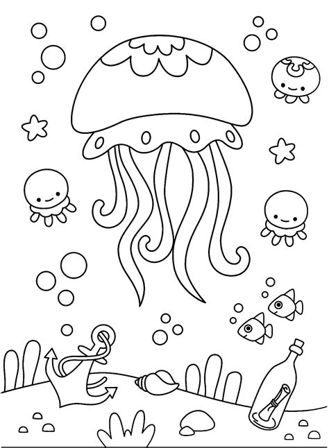 30+ Jellyfish Coloring Pages - Free Printable PDF & Online Coloring
