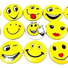 Evisha Mini/Small Size 3D Different Moods Smiley/Emoji Self Adhesive ...