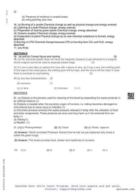 Class 7 Science Test 的图像结果