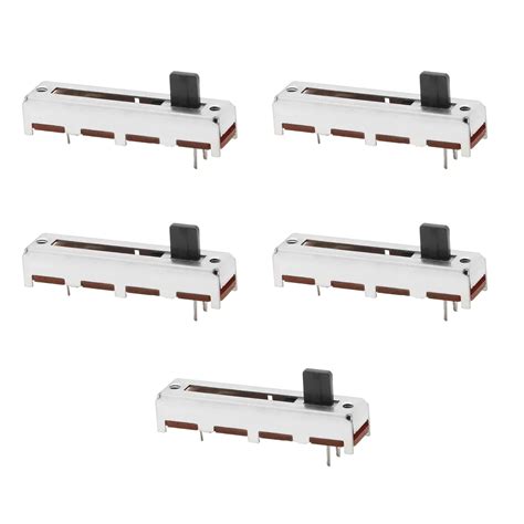 Fielect 5Pcs 10K Slide Potentiometer Carbon Film Fader Variable ...