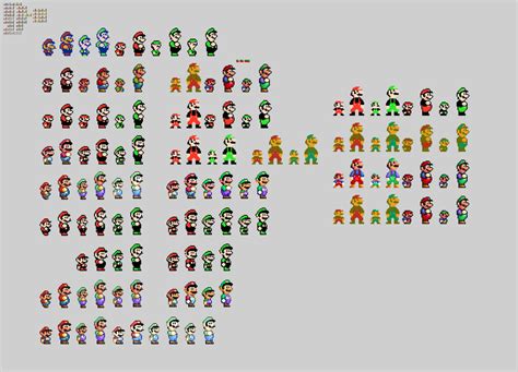 10x New Super Mario Bros Sprite Conversion V2 by Abbysek on DeviantArt
