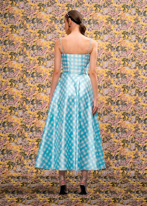 Checked Midi Dress – ATSU