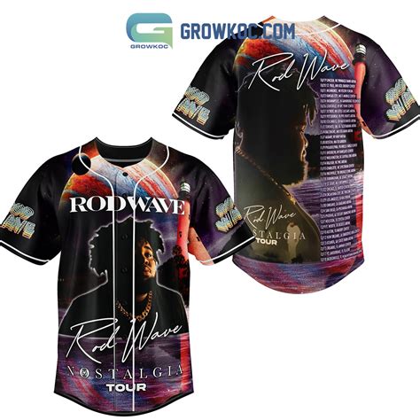 Rod Wave Nostalgia Tour In Three Month Baseball Jersey - Growkoc