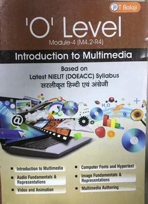 'O' LEVEL MODULE 4 INTRODUCTION TO MULTIMEDIA Based On Latest NIELIT ...
