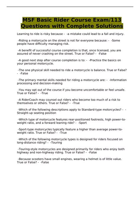 MSF Basic Rider Course 的图像结果