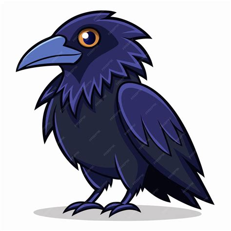 Raven Clip Art Vector Illustration Design | Premium AI-generated vector