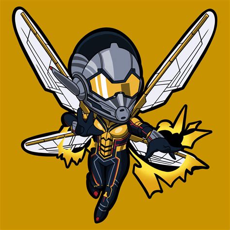 [OC] wasp chibi. Honestly. One of my favorite suits. I love the design ...