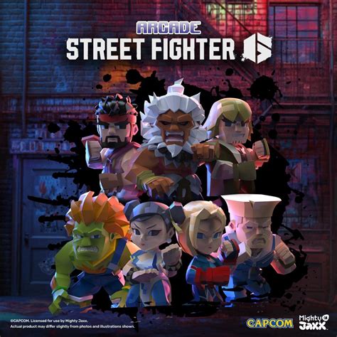 Mighty Jaxx Street Fighter 6 Arcade Box of 6 Figures Blindbox - F&J Toy Collectibles