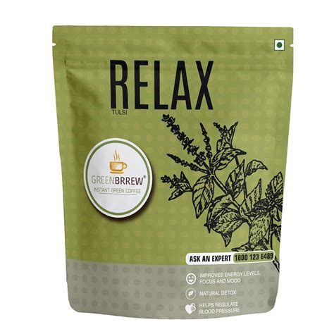 Greenbrrew Instant Green Coffee Beverage Mix for Weight Loss (Tulsi, 20 ...