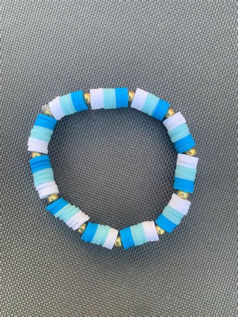 beaded bracelets blue