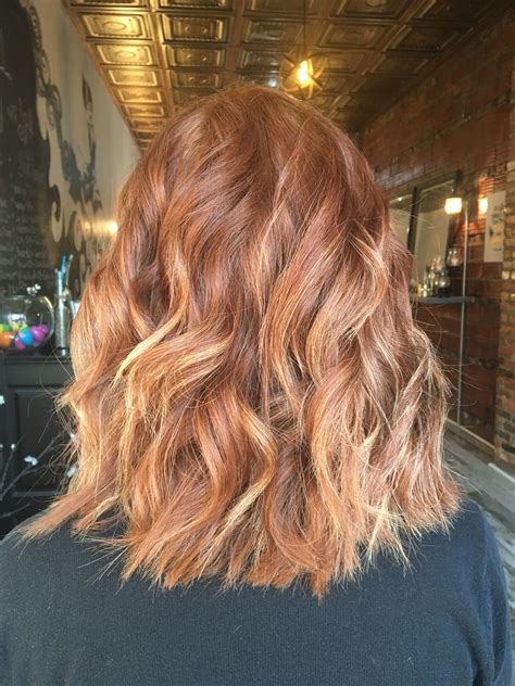 Pin by Katie Collier on Hair | Red balayage hair, Red blonde hair, Red ...