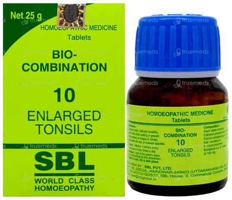 Sbl Bio Combination 10 Enlaeged Tonsils Tablet 25 Gm - Uses, Side ...