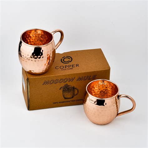 Pure Copper Moscow Mule Mugs - Set of 2 – Copper Culture