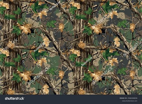 Camouflage Seamless Pattern Hunting Camouflage Background Stock Vector (Royalty Free) 2566306839 ...