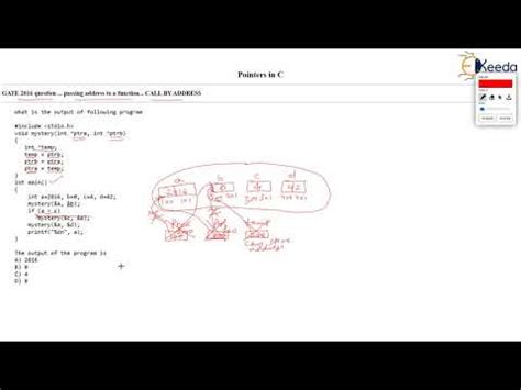 Decoding a GATE 2016 Question: Pointers in COMPUTER SCIENCE ENGINEERING ...