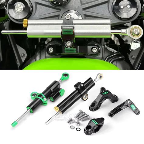 ステアリングダンパーキット カワサキ Ninja ZX-6R ブラケットセット ニンジャ バイク カスタム | ABC-Patch