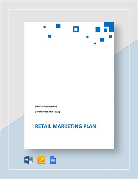 Retail Business Plan Template 的图像结果