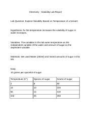Image result for Solubility Lab Demonstration