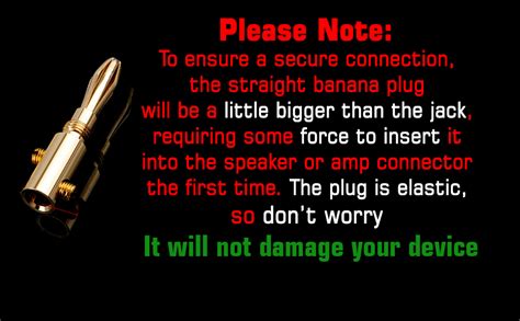 Dhivis Banana Plugs, 12 Pcs, Premium 24k Gold Plated, 4mm Black Banana ...