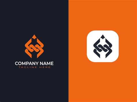 Design de logotipo com letras mínimas | Vetor Premium