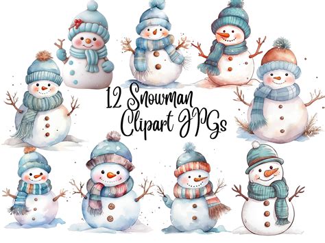 Snowman Birthday Clipart