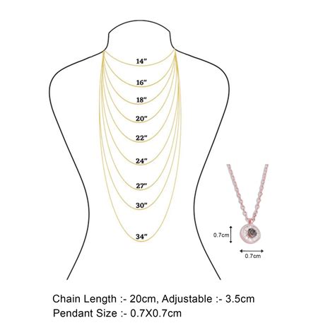 Rose Gold Plated Sea Green Stone Studded Chain Pendant