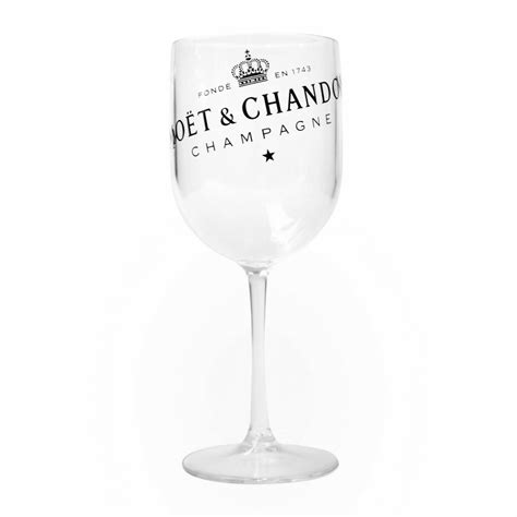 Buy Moet & Chandon Champagne Glasses Flutes Clear Ice Imperial Acrylic ...