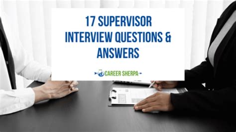 Supervisor Interview Questions 的图像结果