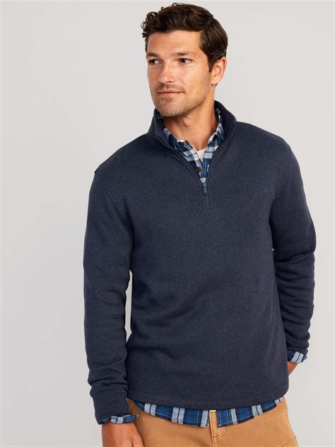 Sweater-Knit Quarter Zip | Old Navy | Mens business casual outfits, Men ...