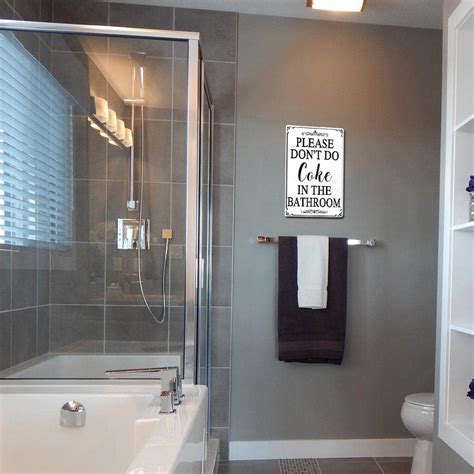 AUCIO Funny Bathroom Rules Decor Signs Please Don't Do India | Ubuy