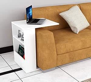 Anikaa Alvis Engineered Wood Sofa Side Table/End Table/Magazine Rack ...