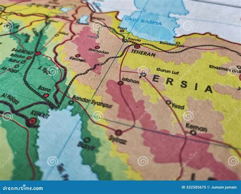 Kamboja Country Map And Major Cities Around It On Physical Map Stock Photo | CartoonDealer.com ...