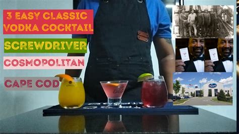 COCKTAIL VLOG #5 | 3 EASY CLASSIC VODKA COCKTAIL | SCREWDRIVER ...
