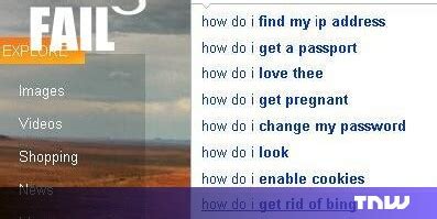Bing Fail 的图像结果