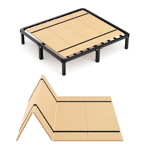 Imperius Foldable Box Spring, Bunkie Board, Bed Support Slats, Bed ...