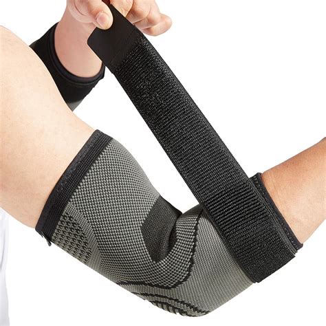 Amazon.com: Bodyprox Elbow Brace with Strap for Tendonitis 2 Pack, Tennis Elbow Compression ...