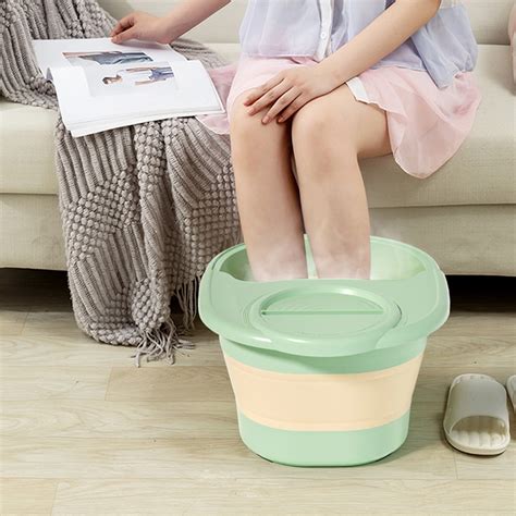 BCZHQQ Collapsible Foot Bath Soak Tub with Handle,15.74x11.7x8.66in ...