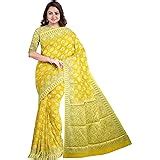 Buy Women's Woven Cotton Blend Saree With Blouse Piece (SBV01USET6 ...