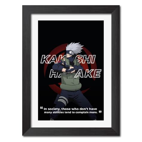 TenorArts Kakashi Hatake Quotes Poster Naruto Anime Laminated Posters ...