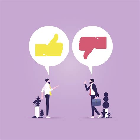 Opinion discussion concept-Constructive criticism vector illustration ...