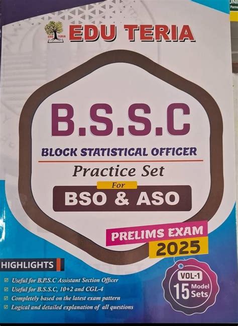 Edu Teriya Bssc Bso Aso Vol-1 15modal Sets 2025: Buy Edu Teriya Bssc ...