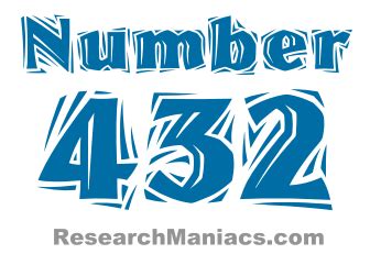 Number 432 - All about number four hundred thirty-two