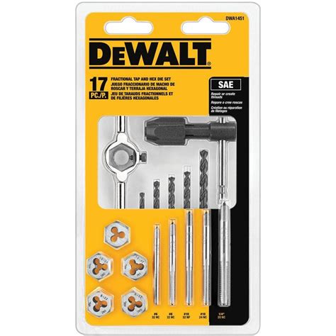 Have a question about DEWALT Fractional Tap and Die Set (17-Piece ...