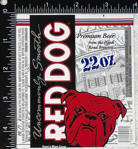 Red Dog Beer Label