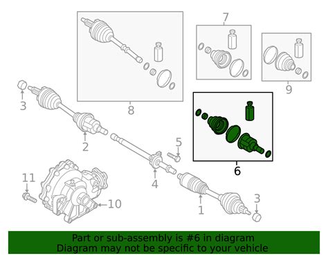 Hyundai CV Joint Kit - Axle Shaft Repair Set - Part #495L3-T6000 | AutoNation Parts