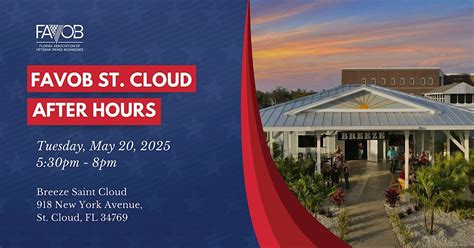 FAVOB SAINT CLOUD AFTER HOURS, 918 New York Ave, St. Cloud, 20 May 2025 ...
