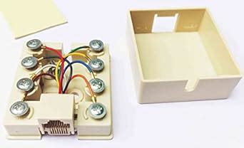 NIRVIG® RJ45 Ethernet Internet 8P8C Single outlet connector junction ...