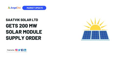 Saatvik Solar Gets 200 MW Solar Module Supply Order