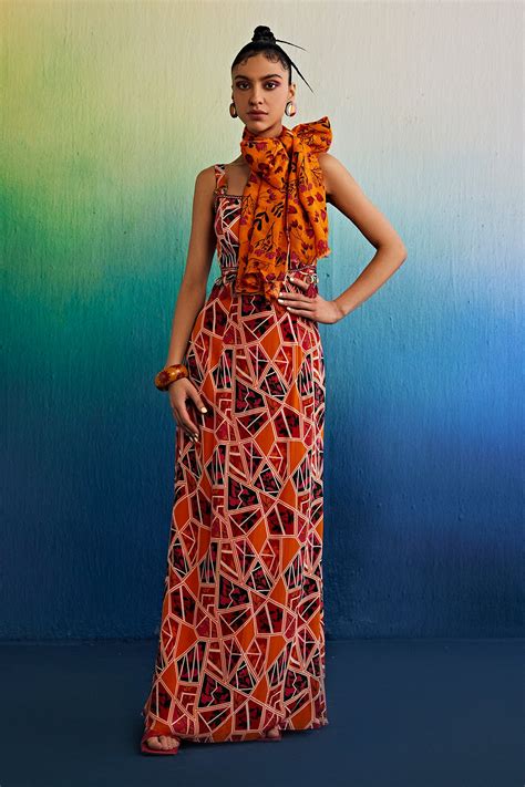 Tangerine Maxi Dress